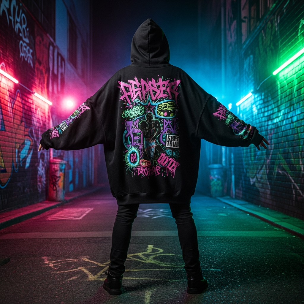 Oversized hoodie street style