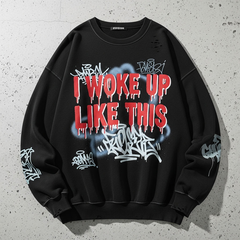 Urban Legend sweatshirt with street art